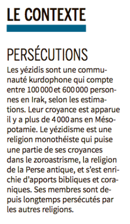 Yezidis Monde 26nov18